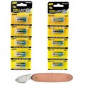 Exell Battery 11pc Alkaline Batteries Kit Includes A28PX & 23A Batteries and Watch Opener EB-KIT-100